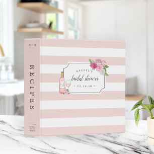Classeur Recette Fête des mariées de jardin rosé