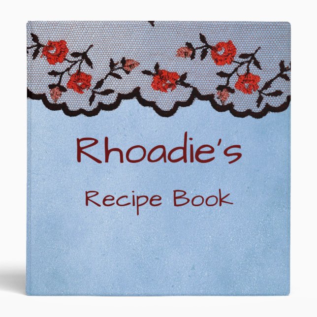 Classeur Recette Florale Rustique (Devant)