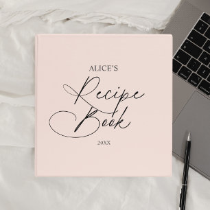 Classeur Recette Livre Chic écriture manuscrite Script 3 Cl