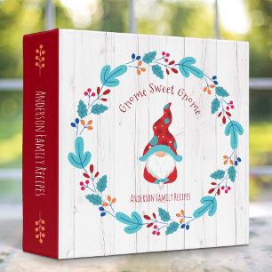Classeur Recette livre de cuisine Gnome Fleur Wreath Rustiq