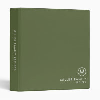 Recette minimale stylish Famille d'olivier Monogra