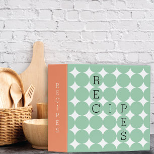 Classeur Recette moderne de Polka Dot Retro