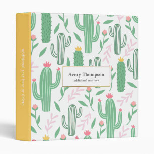 Classeur Recette Motif de cactus été brillant