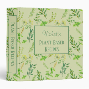 Classeur Recette personnalisée à base de Plante Feuilles de