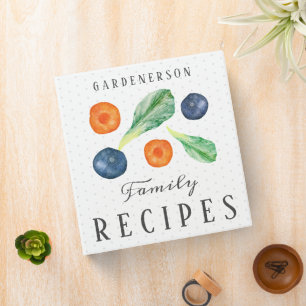 Classeur Recette personnalisée de fruits de légumes