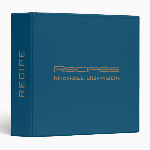 Classeur Recette personnalisée Journal dans Indigo Blue Go