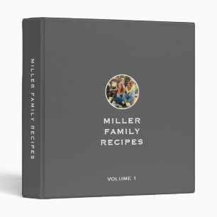 Classeur Recette photo familiale minimaliste