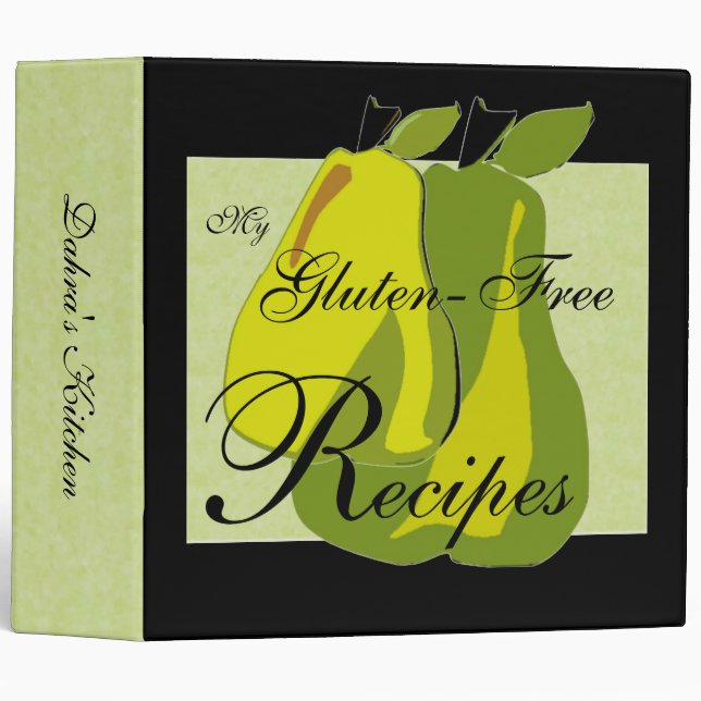 Classeur Recette sans gluten (Devant/Côté)