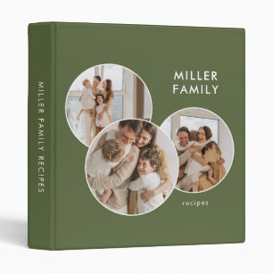 Classeur Recette simple de la famille Collage photo tendanc
