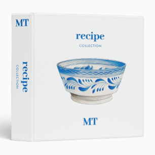 Classeur Recette vintage de bol de fruits livre de cuisine 