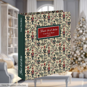 Classeur Recette vintage de noix de cétacés de Noël
