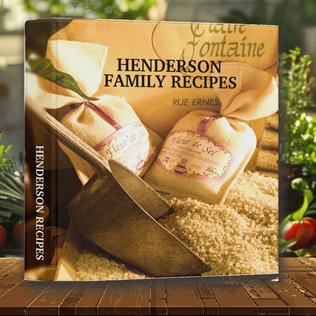 Classeur Recette vintage Old World Cookbook (Créateur téléchargé)