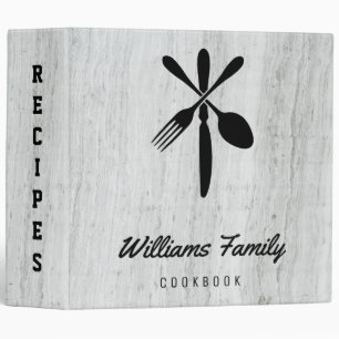 Classeur Recettes Arrière - plans en bois vintage Livre de 