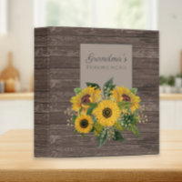 Recettes Bois Rustique Tournesols Jaunes Campagne