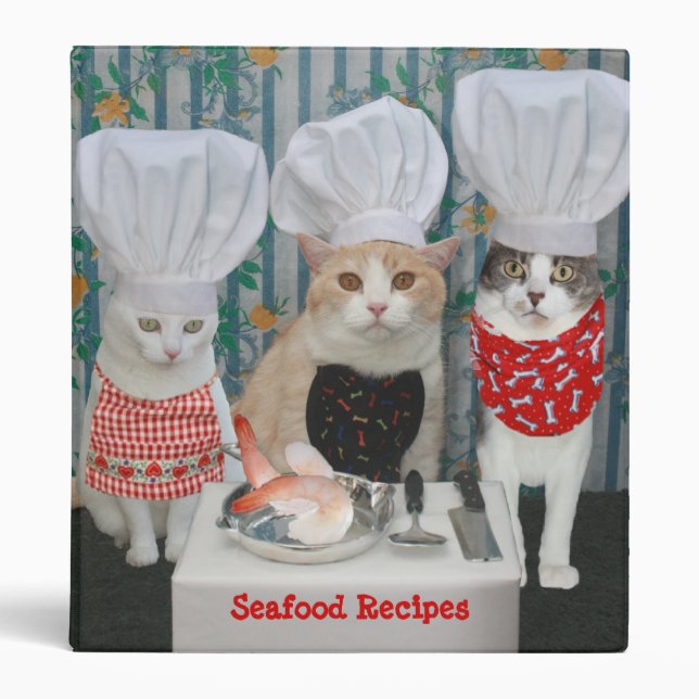 Classeur Recettes de chefs/fruits de mer de Kitty (Devant)