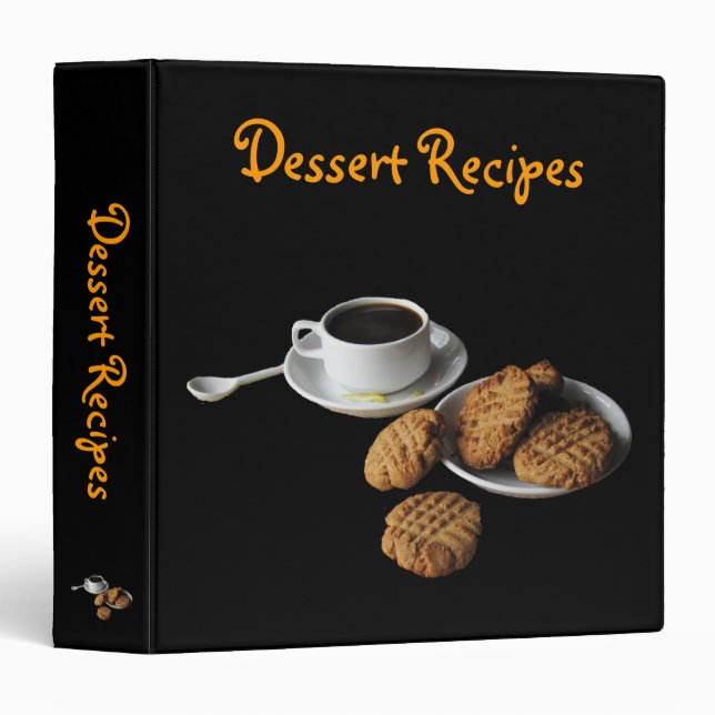 Classeur Recettes de dessert (Devant/Côté)