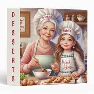 Classeur Recettes de dessert pour grand-mère et petite-fill