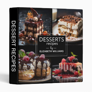 Classeur Recettes de desserts personnalisées Black 4 Photo
