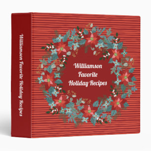Classeur Recettes de famille de Noël favorites