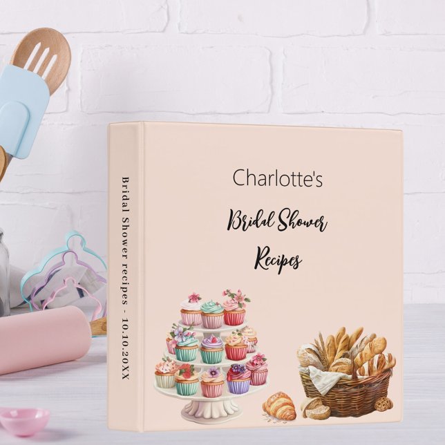 Classeur Recettes de Fête des mariées à la crème pâtissière (Créateur téléchargé)