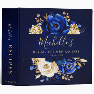 Classeur Recettes de Fêtes des mariées métalliques Royal Bl