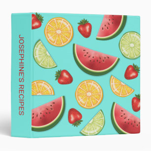 Classeur Recettes De Fruits Et Melons Citriques Colorés