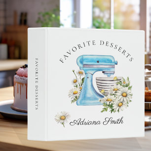 Classeur Recettes de mélangeur sur pied de marguerite flora