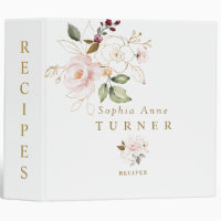 Recettes de Monogramme Floral Pink Rose Charm