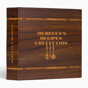 Classeur Recettes de texture de bois d'acajou Bark