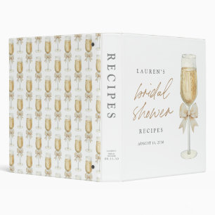 Classeur Recettes élégantes de shower de mariage au Champag