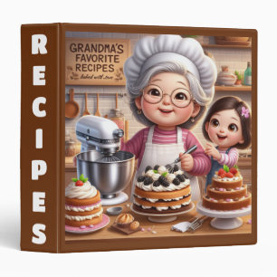 Classeur Recettes favorites de grand-mère 3 anneaux
