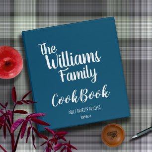 Classeur Recettes favorites de la famille bleue CookBook