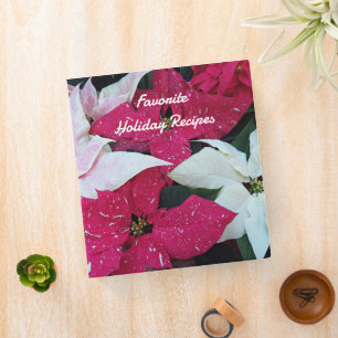 Classeur Recettes Festive Poinsettias