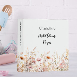 Classeur Recettes fleurs sauvages de Fêtes des mariées beig