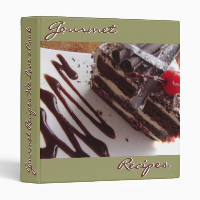 Classeur Recettes Gastronomiques Que Nous Aimons Cuisiner C (Devant/Côté)