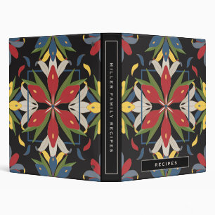 Classeur Recettes   Noir & Coloré Conception Carrelage de c