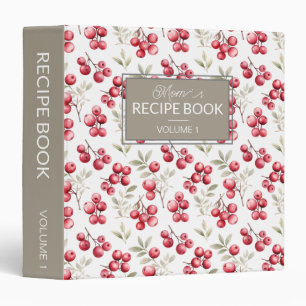 Classeur Recettes personnalisées du Motif d'aquarelle migno