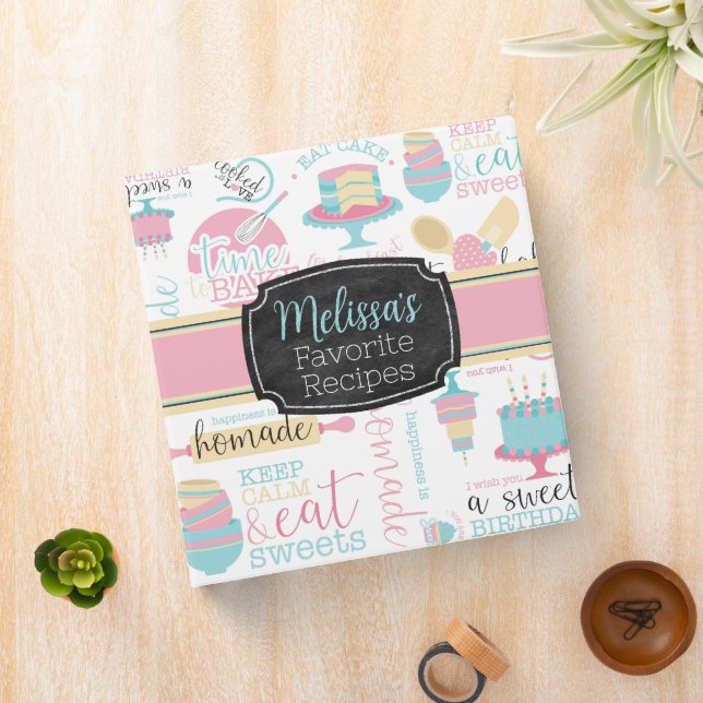 Classeur Recettes personnalisées Livre de cuisine Cute Baki (In Situ)