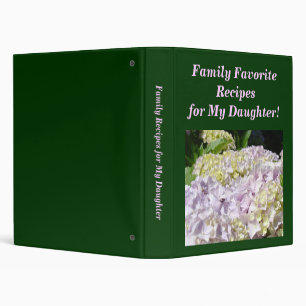 Classeur Recettes préférées de famille pour ma fille !