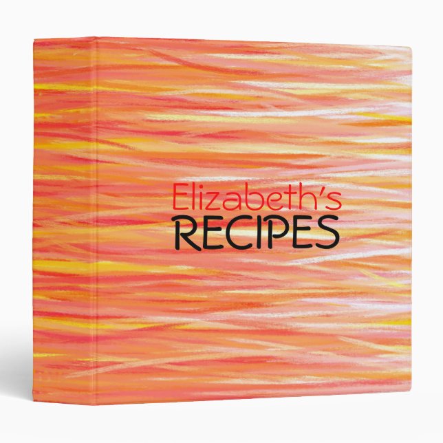 Classeur Recettes professionnelles (Devant/Côté)