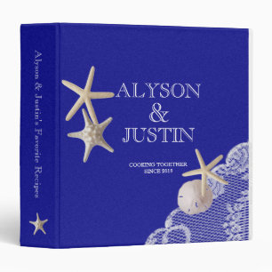 Classeur Recettes Royal Blue Starfish et Dollar de sable