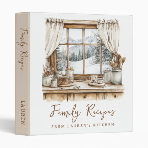 Classeur Recettes Vintages de la famille de l'aquarelle ill