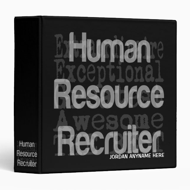 Classeur Recruteur de ressources humaines Extraordinaire PE (Devant/Côté)