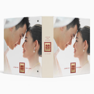 Classeur Rectangle double bonheur Mariage chinois classique
