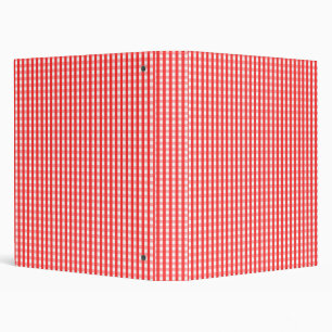 Classeur Red and White Gingham Pattern