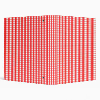Classeur Red and White Gingham Pattern
