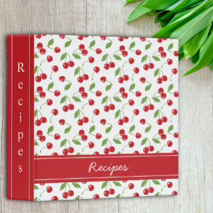 Classeur Red Cherries Coquette Retro Recette