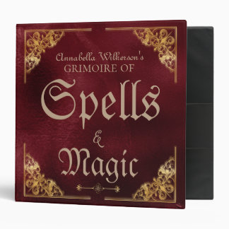 Classeur Red & Gold Antique Grimoire