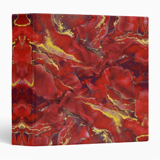 Classeur Red Marble 3 Ring Binder