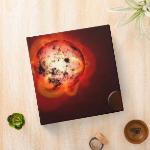 Classeur Red Nwarf Star Orbité Par Une Hypothétique Exoplan